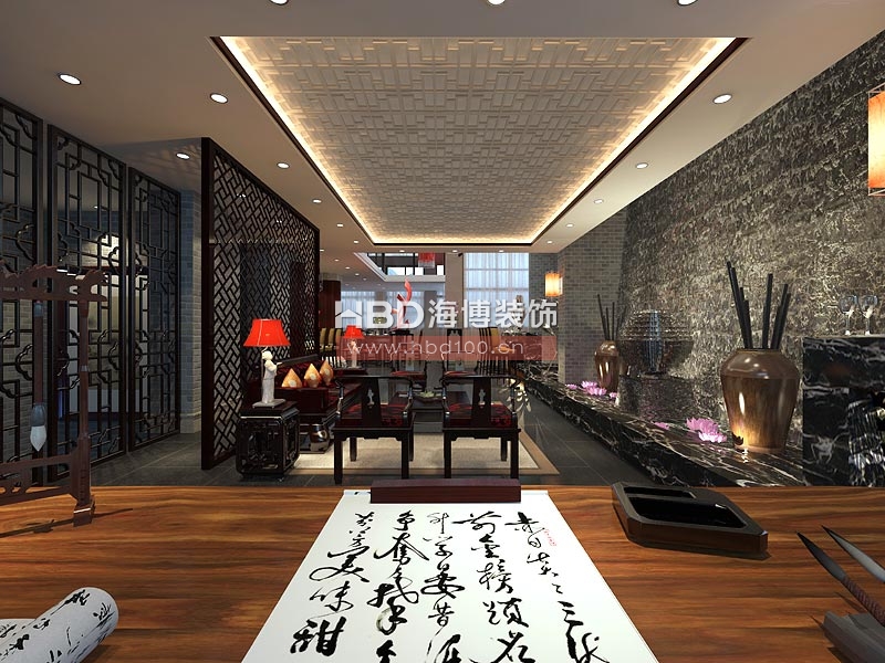 日熙貿(mào)易公司會所設(shè)計 書法區(qū) 日熙貿(mào)易公司會所設(shè)計 書法區(qū)